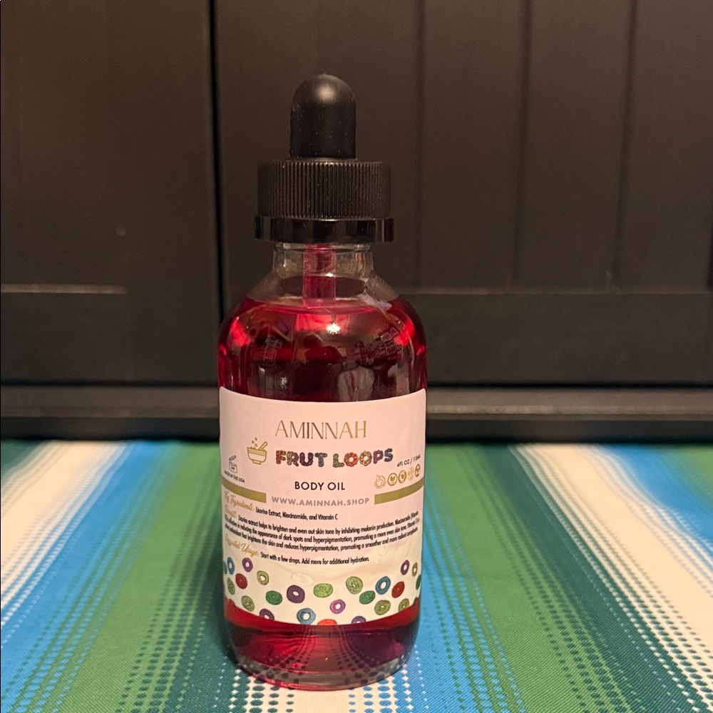 Aminnah Frut Loops Body Oil - Red